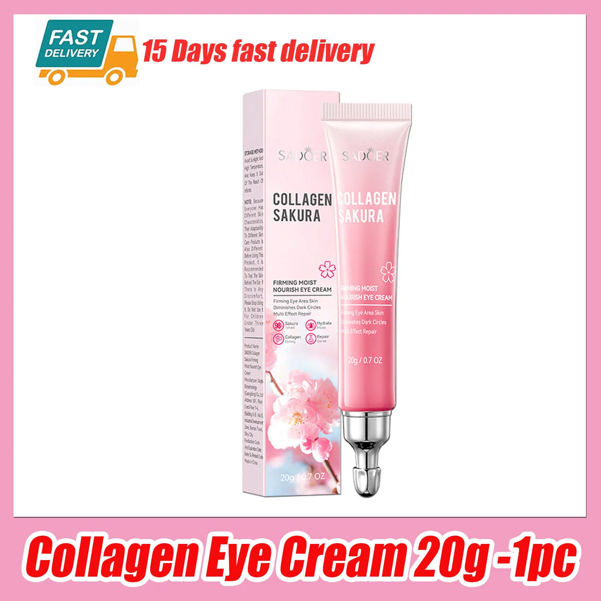1/3/5/10pcs Sakura Eye Cream Anti Dark Circles Removal Eyes Bags Lifting Firming Moisturizing Eye Creams Beauty Eyes Skin Care