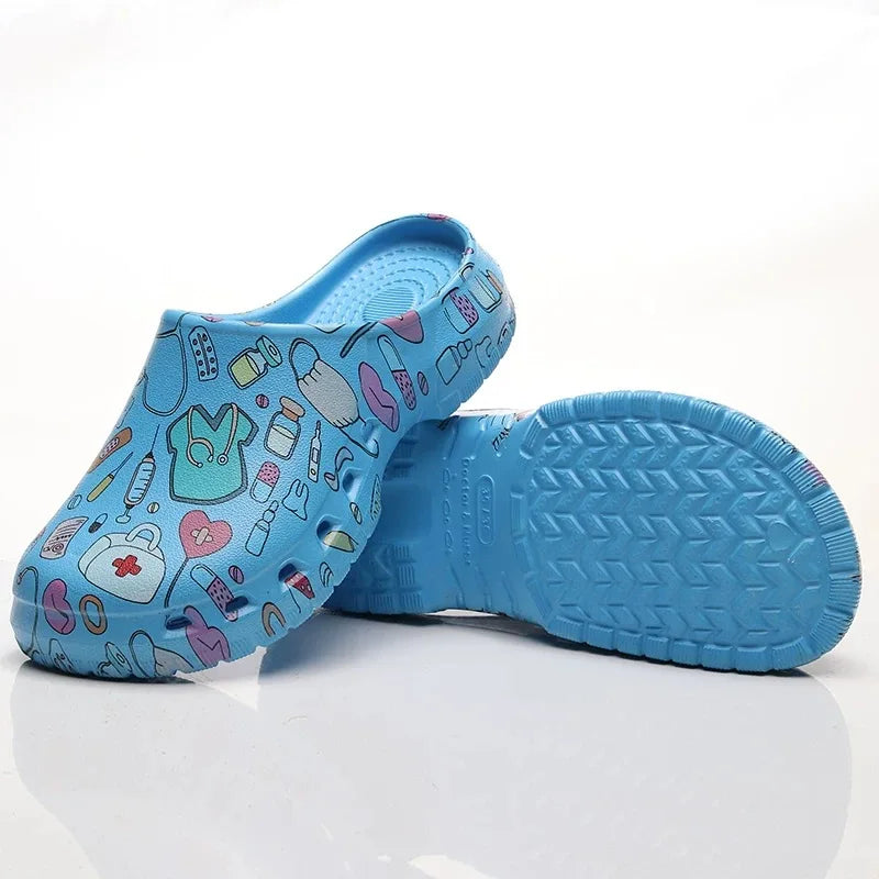 Non-slip Nurse Clogs Hospital Doctor Surgical Slippers Women EVA Medical Shoes Dental Nursing Clogs SPA Beauty Salon Shoes Y07