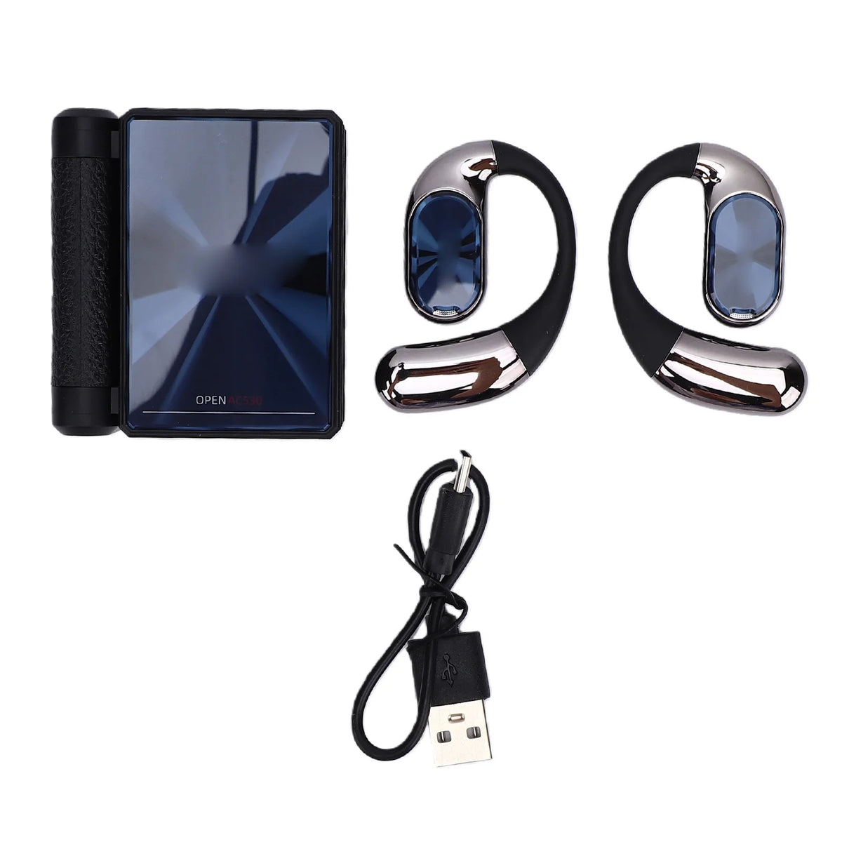 Bluetooth Earbuds Dual Fold Bluetooth 6.0 Headphone Waterproofing Sweatproof Noise Canceling Comfortable Earphone for Running Wo