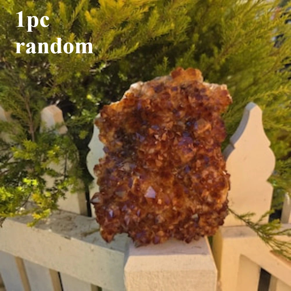 Brazilian Citrine Cluster – Natural Raw Geode, Abundance Crystal Décor. Perfect for jewelry making and home décor projects