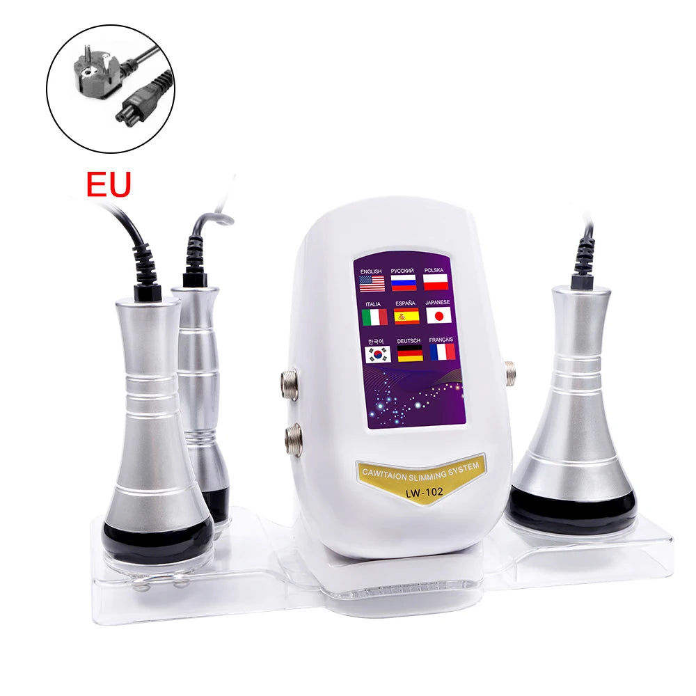 BEEMY Ultrasonic Cavitation RF Body Slimming Machine Facial Massager Skin Tightening And Lifting Beauty Device for Skin Care