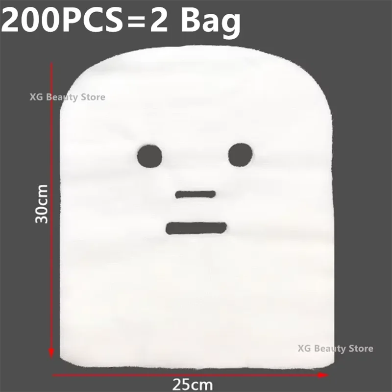 100/200/500PCS 25x30cm Pure Cotton Disposable Gauze Face Mask Paper Sheet Beauty Salon Special Gauze Absorption Non-Irritating