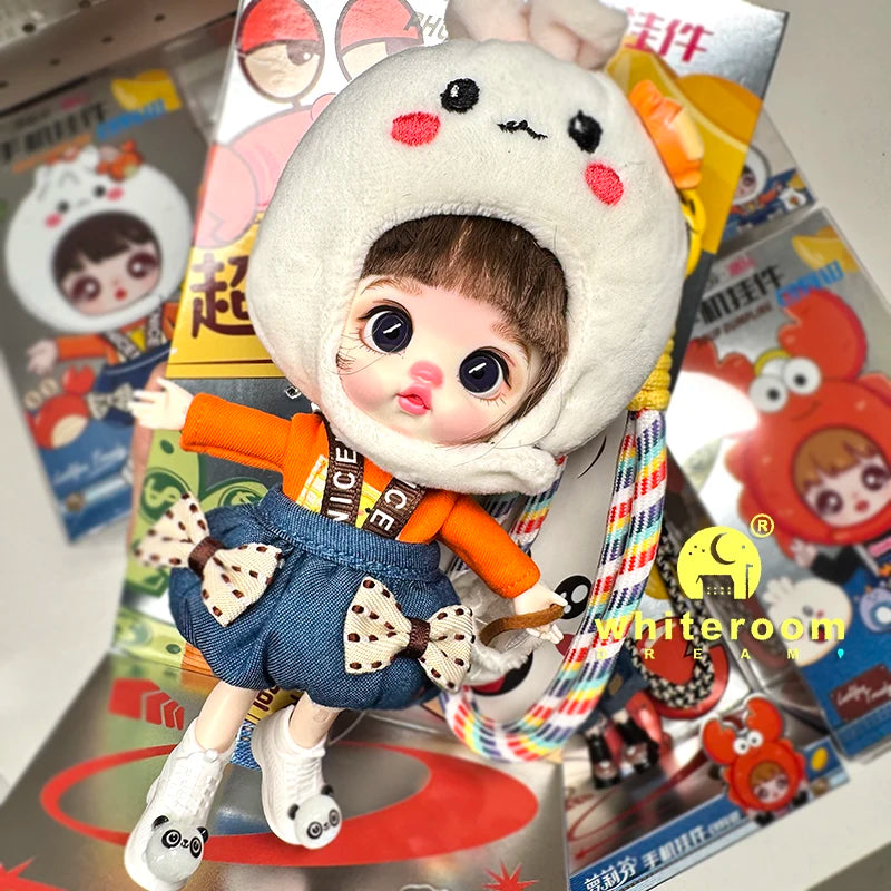 NEW BJD doll clothes New Year Mascot Greetings Holiday Gifts Hanging Mobile phone Accessories Girl Toys DIY Backpack Decoration