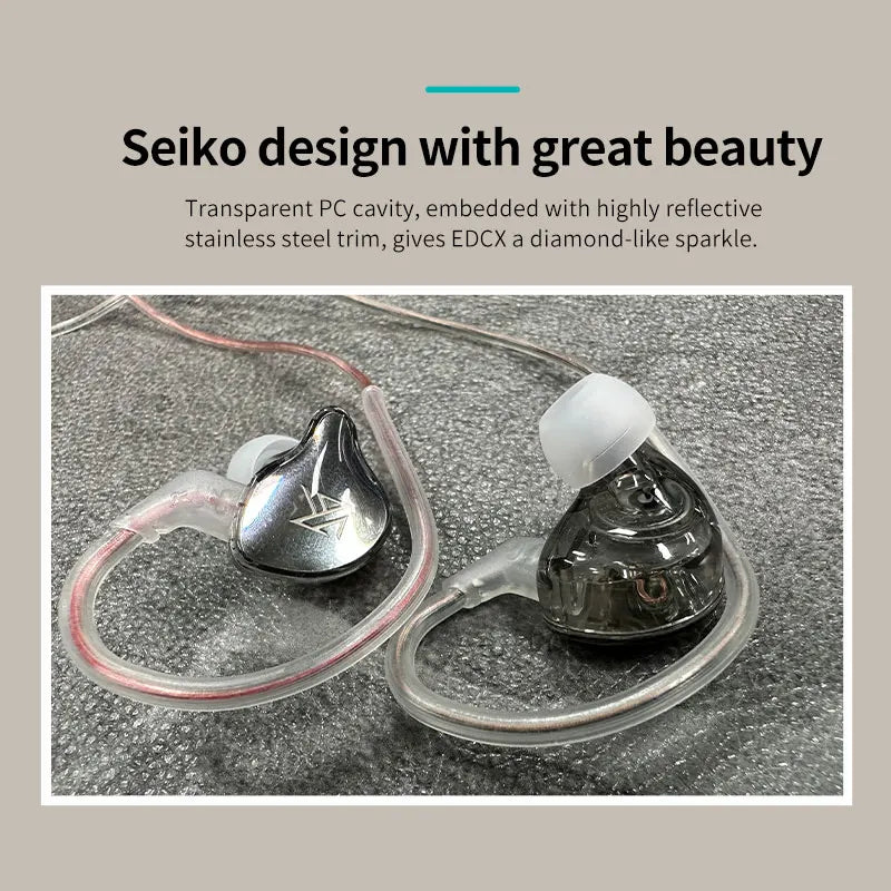 KZ EDCX Earphones Bass Earbuds In Ear Monitor Headphones Sport Noise Cancelling HIFI Headset New Arrival!