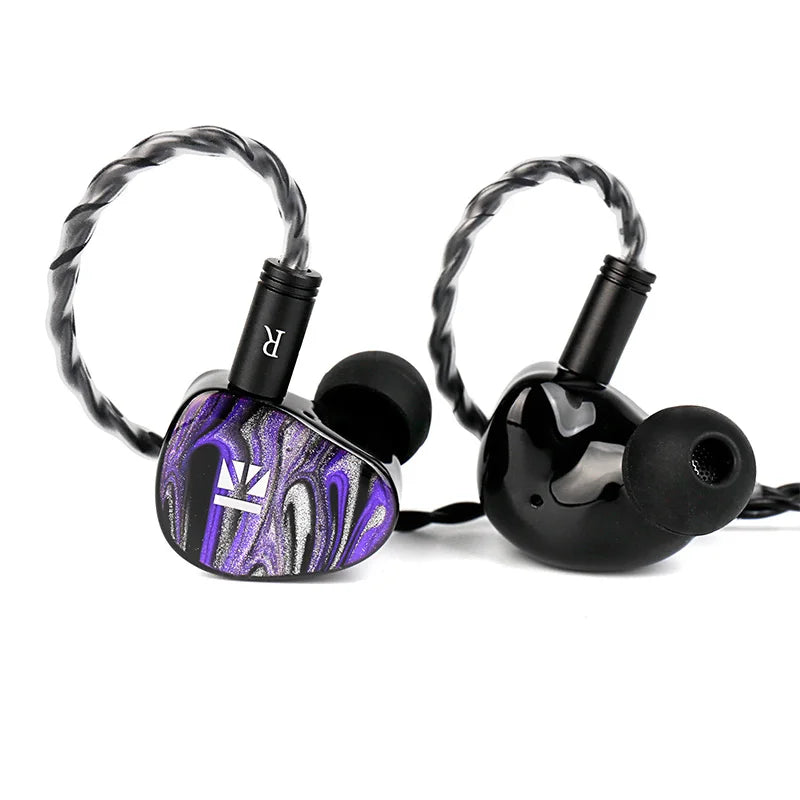 KBEAR KB03 Bone Conduction & DD & BA Hybrid Earphones 3D Printed HIFI Bass Earbuds Metal Monitor Headphones Gaming Headset