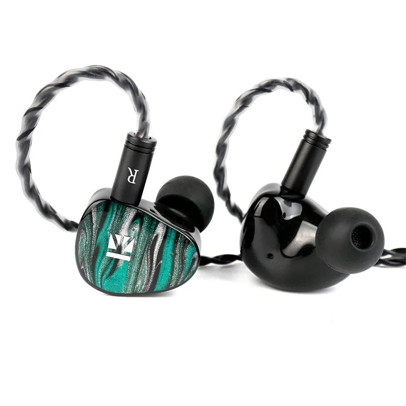 KBEAR KB03 Bone Conduction & DD & BA Hybrid Earphones 3D Printed HIFI Bass Earbuds Metal Monitor Headphones Gaming Headset