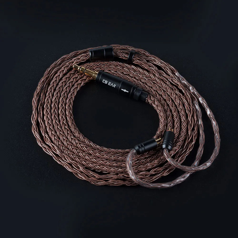 KBEAR 16 Core Pure Copper Earphone Cable 2PIN/MMCX/QDC Earbuds Connector Use For KZ EDX ZSN PRO  BLON BL-03 KBEAR KS1 Headphone