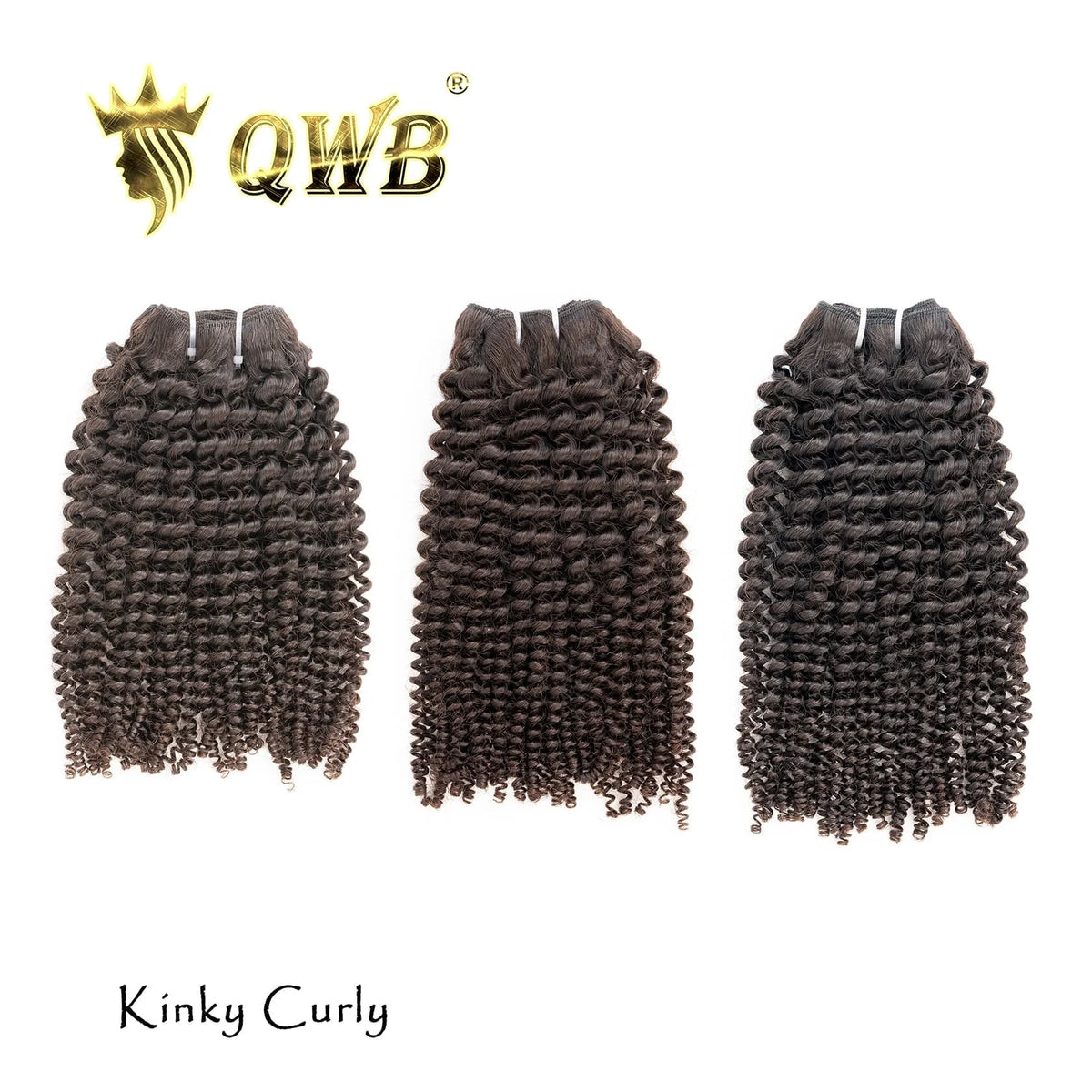 Queen Weave Beauty Kinky Curly 3 Bundles Deal Brazilian 100% Human Hair Extension Natural Black 12-24" Free Shipping