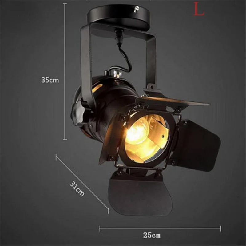 Retro Spot Track Pendant Lights LED Bar Hotel Lamps Kitchen HangLamp Loft Stretch Industrial Vintage De Lighting Fixtures