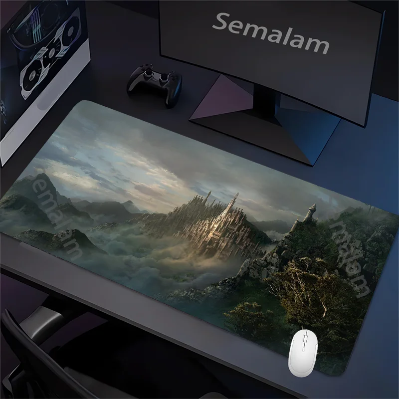 Fantasy Dark Forest Playmat Gaming Mouse Pad Non-slip Rubber Base 35x60 MTG Desk Mat Washable Pads for Game & Office Room Decor