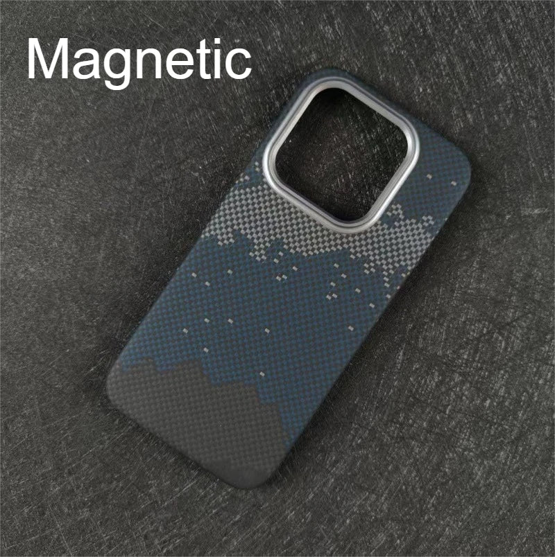 Magnetic Carbon Fiber Case for Xiaomi 17 Aramid Phone Case Phone Protective Cover Magnetic Suction Design Phone Accessories