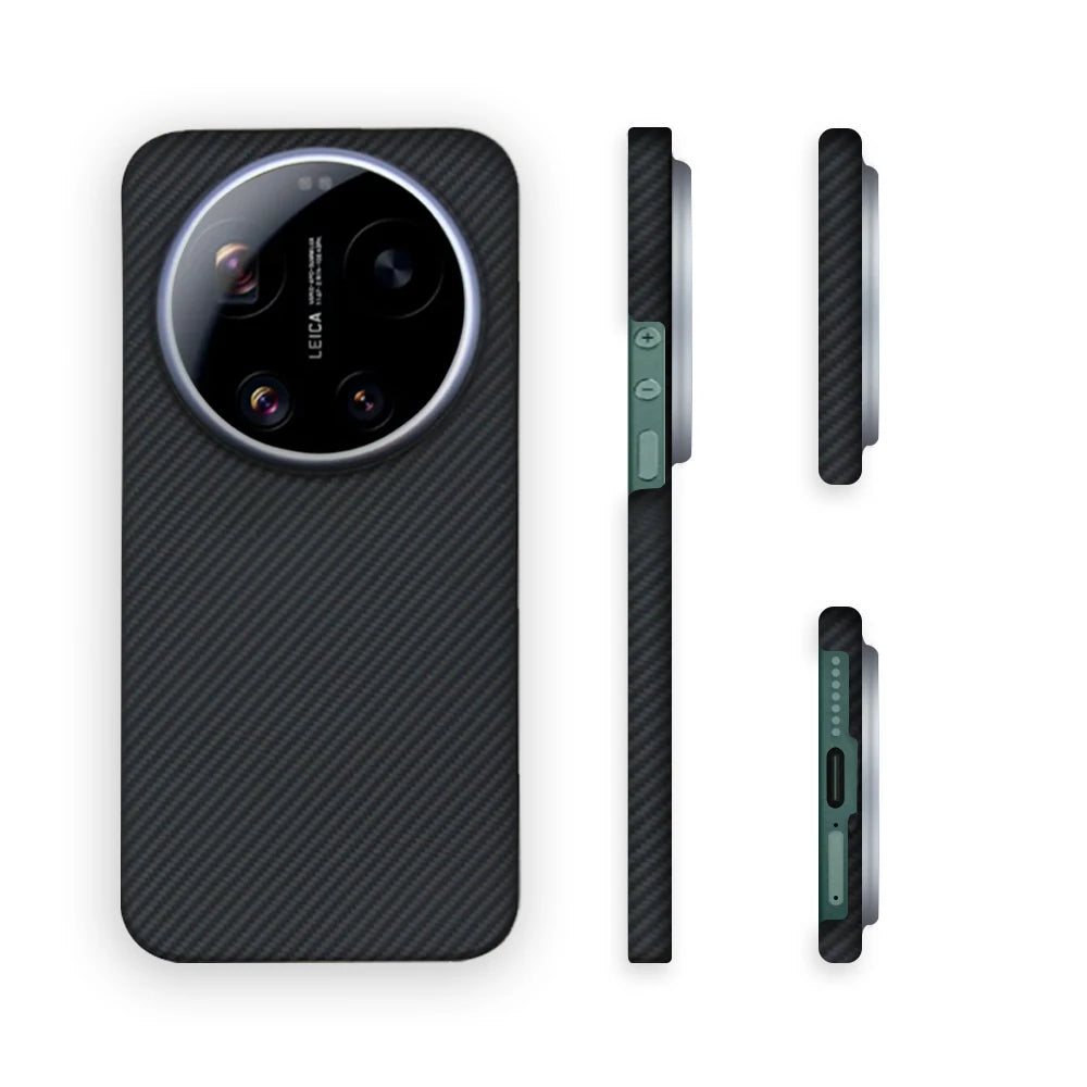 Aramid Carbon Fiber Case for Xiaomi 17 Ultra Cases Ultra-thin Shock-proof Aramid Fiber Cover Protective Shell Phone Accessories