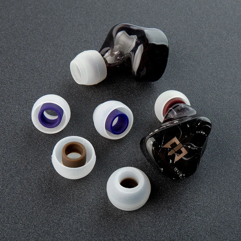 TRI Clarion Silicone-Earphone Eartips 3 Pairs for S/M/L Size Headphone Accessory Wired Headset Earbuds KBEAR HBB KAI I3 Pro IEMS
