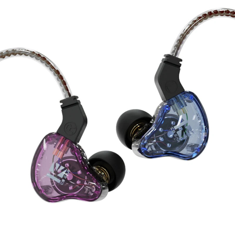 KBEAR KS1 KS2 Wired Earphone Dual Magnetic Circuit Dynamic Gaming Headphones In Ear Monitor Music Earbuds Headset KBEAR TFZ IEMs