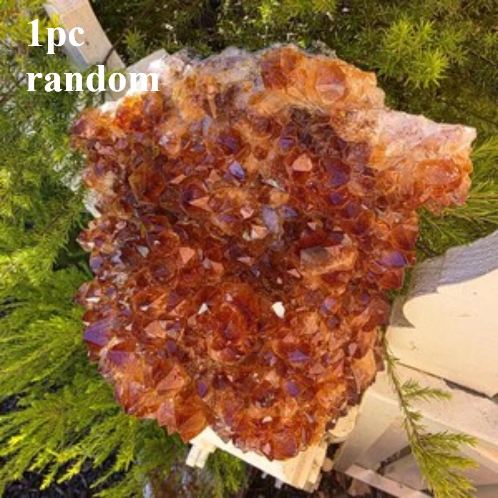 Brazilian Citrine Cluster – Natural Raw Geode, Abundance Crystal Décor. Perfect for jewelry making and home décor projects