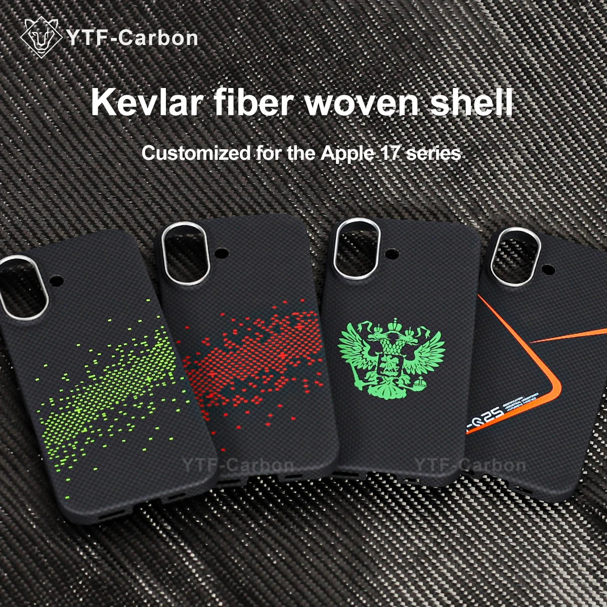 YTF-Carbon Magnetic Case For iPhone 17 17Pro Aramid Carbon Fiber Cover For Magsafe 17ProMax 17Air Cover Mobile Phone Accessories