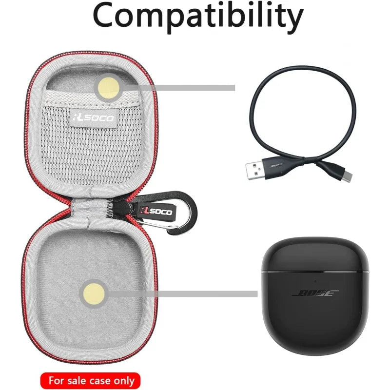 Hard Case for New Bose QuietComfort Ultra/QuietComfort Earbuds II/Earbuds 2 Wireless Noise Cancelling Earbuds