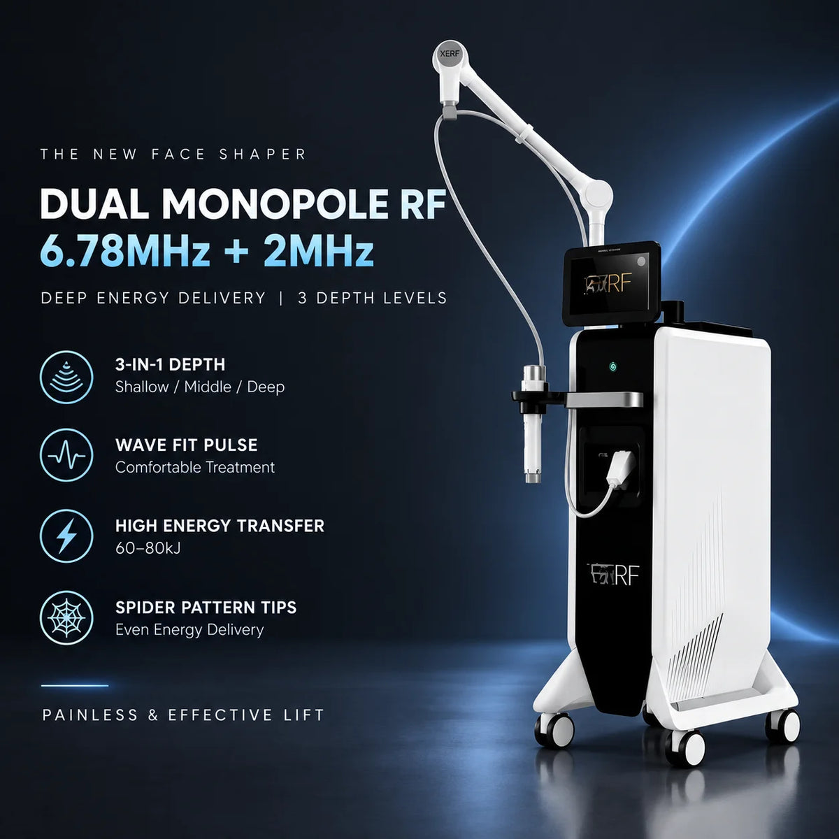 New Arrival RF Radio Frequency Skin Rejuvenation Machine Wrinkle Removal Facial Lifting Device For Beauty Clinic