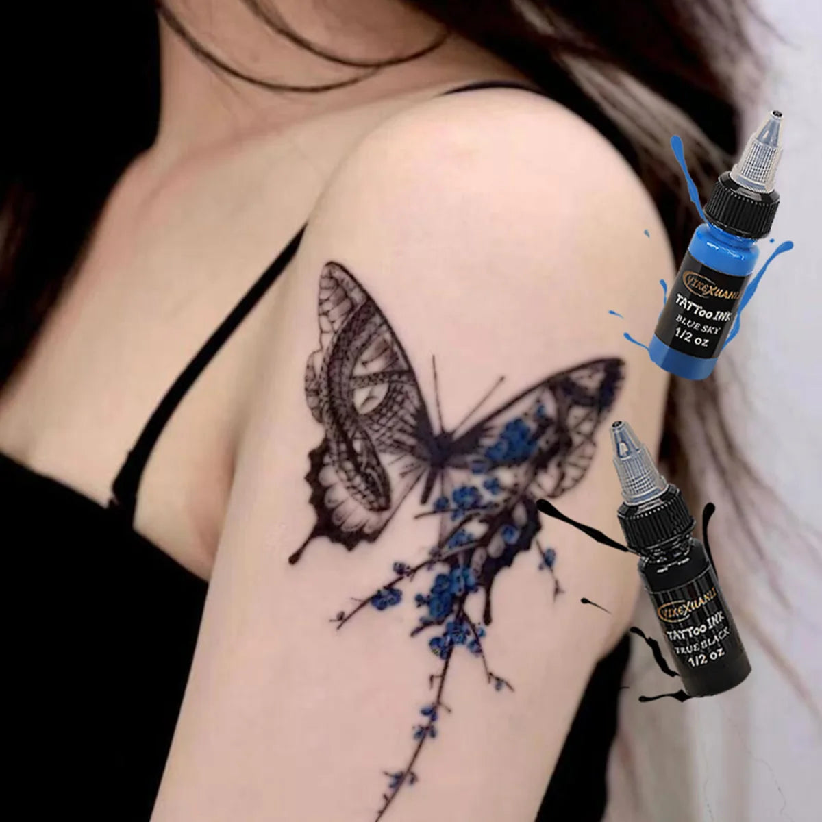 15ml 14 color tattoo ink pigment with box body art tattoo kit professional beauty paint tattoo texture supply semi permanent