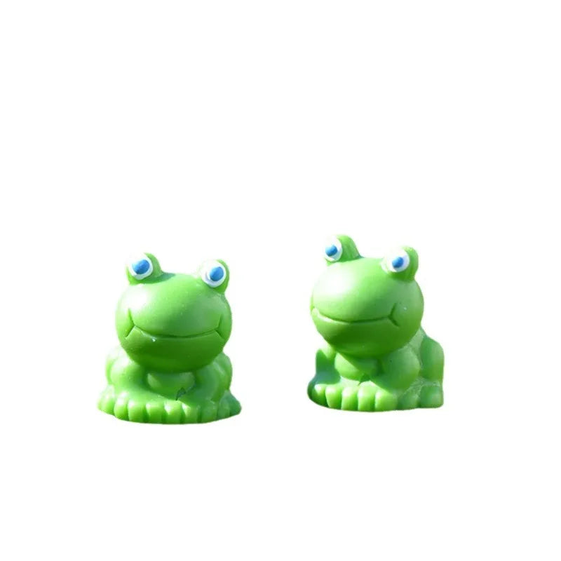 10-100PC Mini Resin Frogs Green Tiny Frogs Figurines Miniature Home Décor Fairy Garden Decor Dollhouse Birthday Party Favor Gift