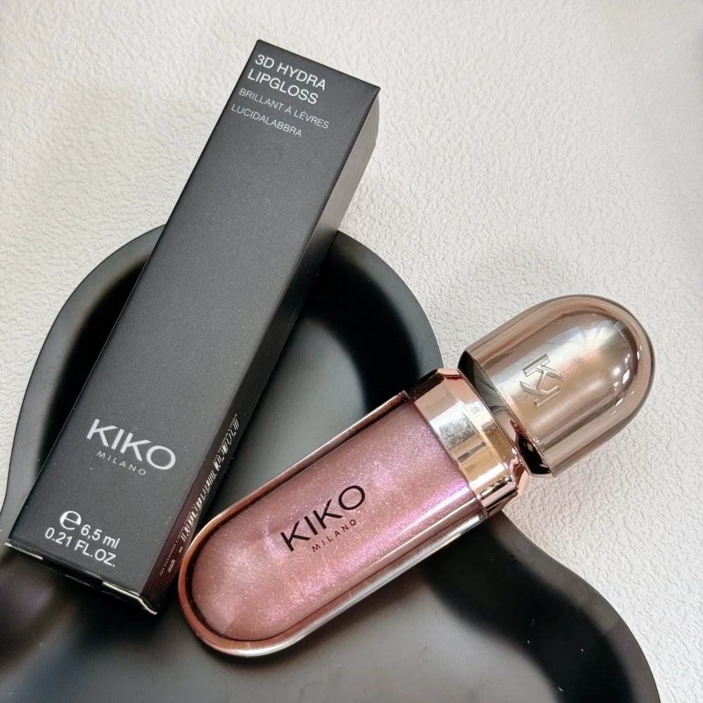 KIKO Milano Long Lasting Oil Control Weightless Wet Dry Powder 3D Hydra Glossy Shine Lip Gloss KIKO Eyeshadow Beauty Makeup Gift