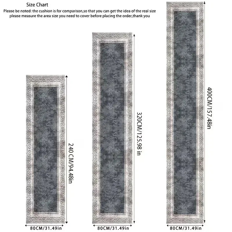 VIKAMA Minimalist Geometric Rug Non-Slip And Stain-Resistant Entrance Hall Doormat Corridor Hallway Kitchen Rug Home Décor