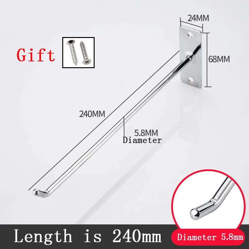Wall Hook Nail Wall Display Lewelry Hook Mobile Phone Accessories Single Line Hook Steel Hardware Tool Hammer Pliers Wall Mount