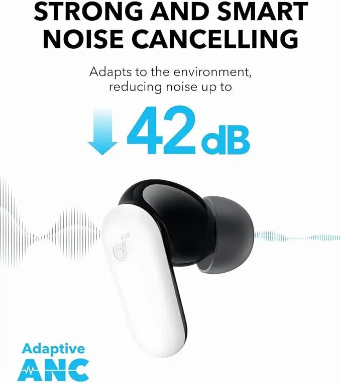 Soundcore P30i by Anker-Powerful Bass Noise Cancelling Earbuds (Refurbished)