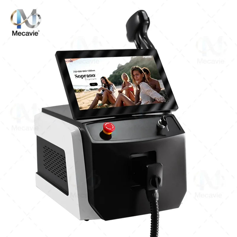 5-Wavelength Diode Laser Hair Removal Device 755/808/830/940/1064nm Ice-Cool Permanent Hair Remover for Salon Beauty Therapy