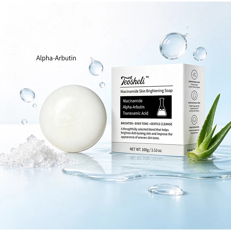 Niacinamide Brightening Soap Plant Formula Facial Cleansing Moisturizing Skin Care Gentle Exfoliating Daily Use Smooth Beauty