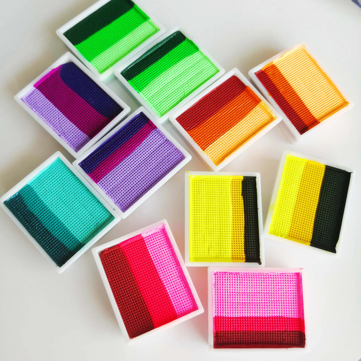 12 Color Popular Multicolor Child Body Painting Kids Face Paint Bodyart Palette Party Makeup Beauty Paint Palette With Brush Kit