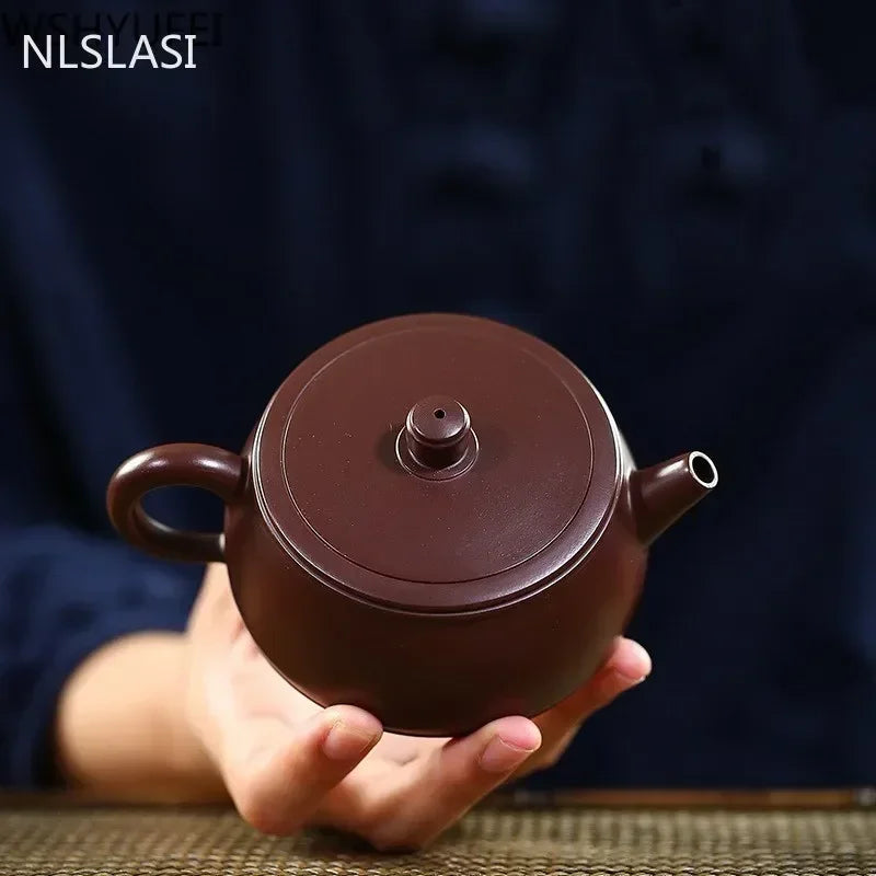 Yixing Tea Pot Purple Clay Filter Teapot Raw Ore Beauty Handmade Kettle Chinese Tea Set Custom Gifts Authentic 210ml