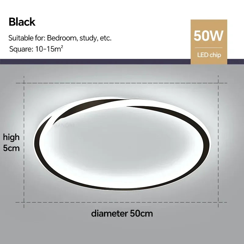 Modern LED Ceiling Lamp for Bedroom Living Dining Room Study Children's Room Chandelier Home Decoration Lighting Fixture Luster