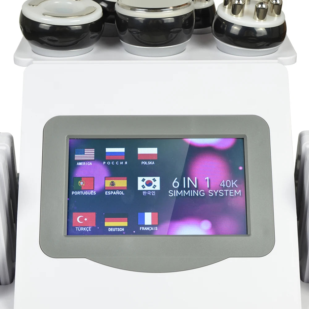 Sentidos 6-in-1 40k KIM 8 Cavitating Machine Household Beauty Tools Delivered Locally in the United States Quick Delivery, Free Gift of A Bottle of Gel