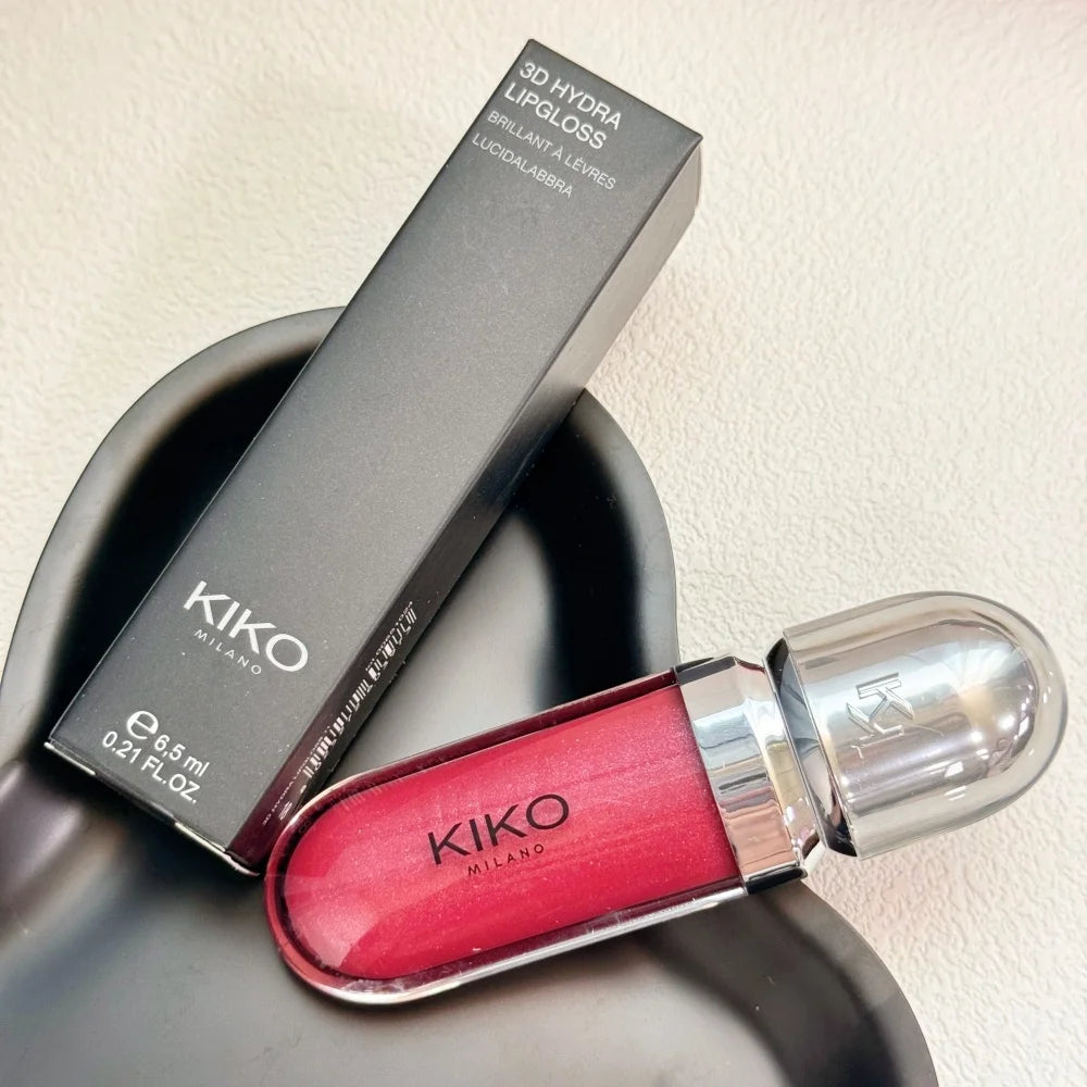 KIKO Milano Long Lasting Oil Control Weightless Wet Dry Powder 3D Hydra Glossy Shine Lip Gloss KIKO Eyeshadow Beauty Makeup Gift