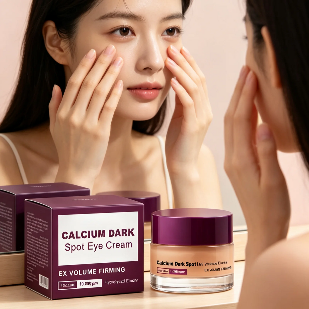 Calcium Dark Spot Eye Cream Lifting Firming Eye Sagging Anti-Puffiness Skin Care Brightening Moisturizing Eye Beauty Cream 15g