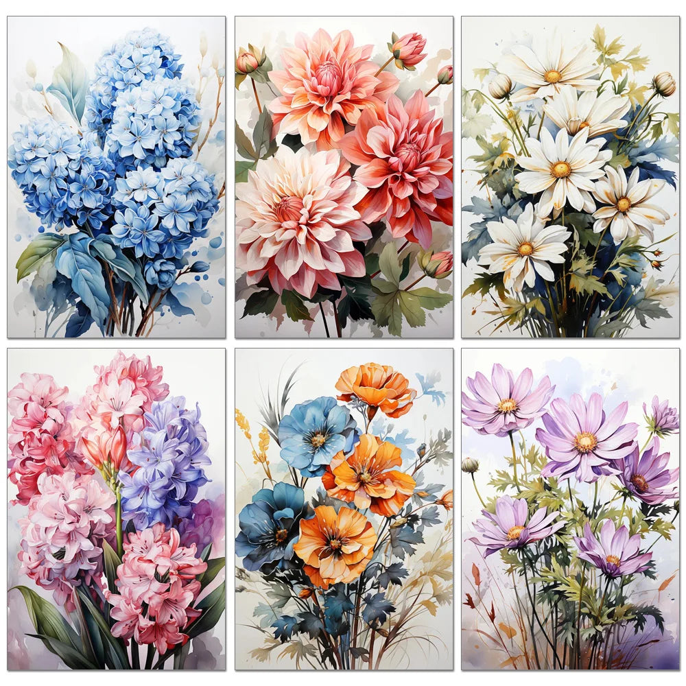 DIY 5D Diamond Painting Restaurant Diamond Embroidery Flowers And Plants Rhinestone Mosaic Cross Stitch Kit Home Décor