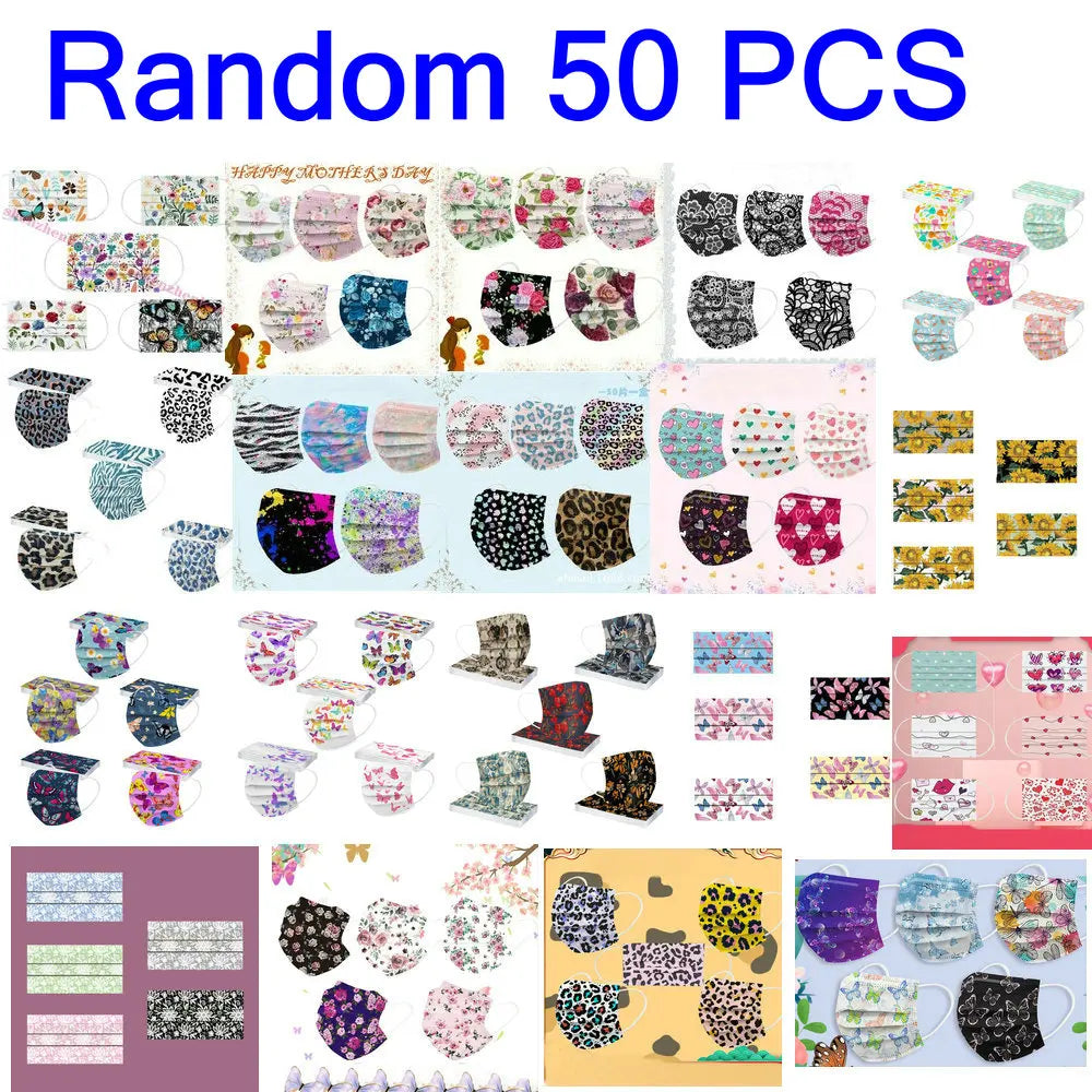 CE Print Beauty Wholesale Fish Mask Mascarilla Protective Respirator Dustproof Anti-Fog Adult Colored Masques