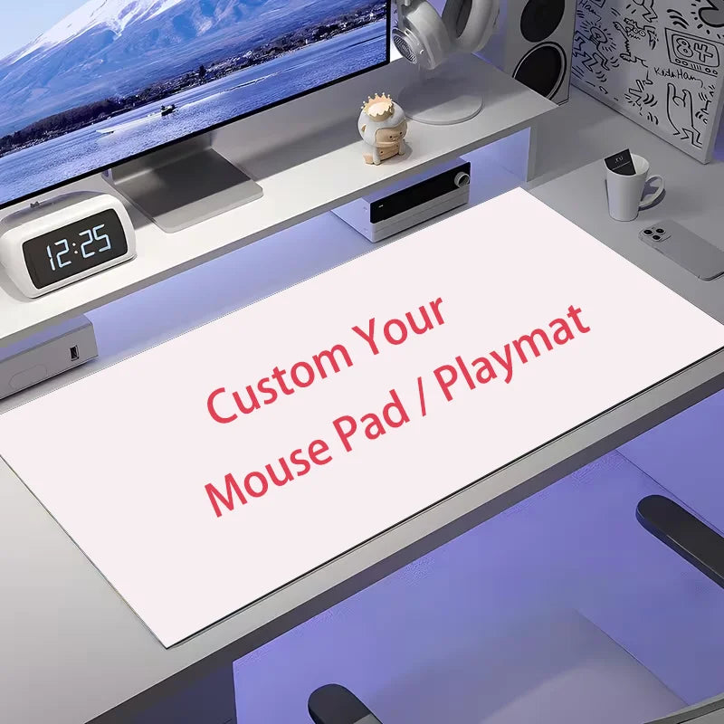 Custom Mouse Pad Non Slip Rubber Base Diy Mousepad Stitched Edge 350x600 Playmat PC Desk Mat Pads for Game & Office Room Decor
