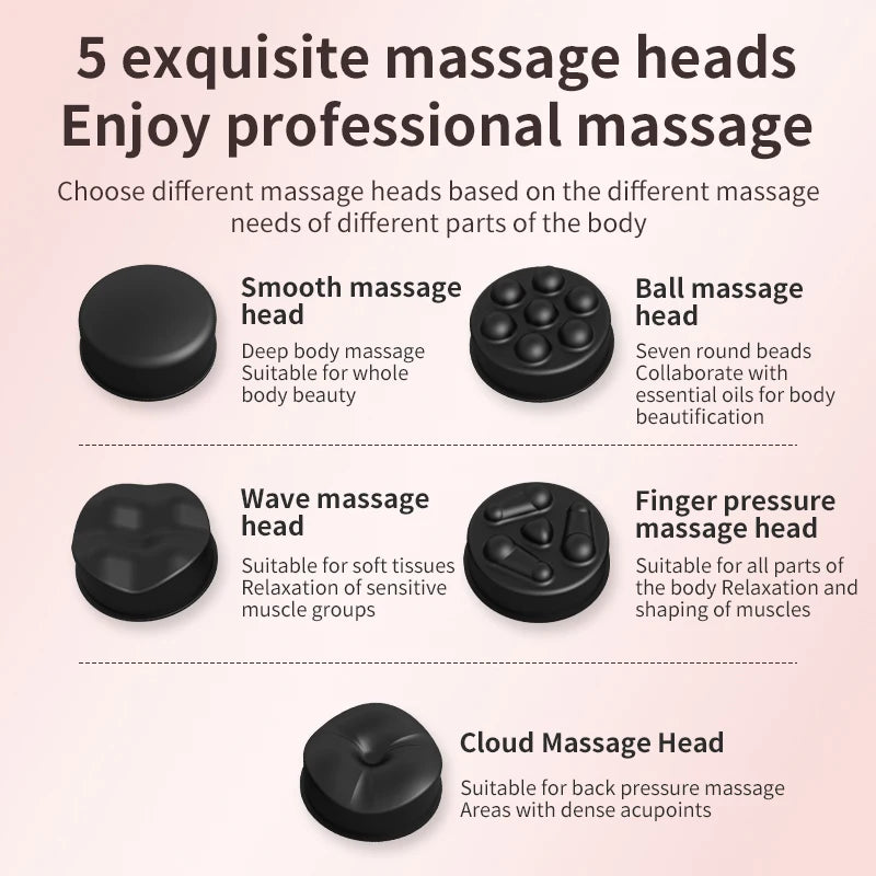 2026 Electric Body Massager Neck Back Shoulder Body Sculpting Machine Cordless Handheld Cellulite Massage Device Beauty Tool