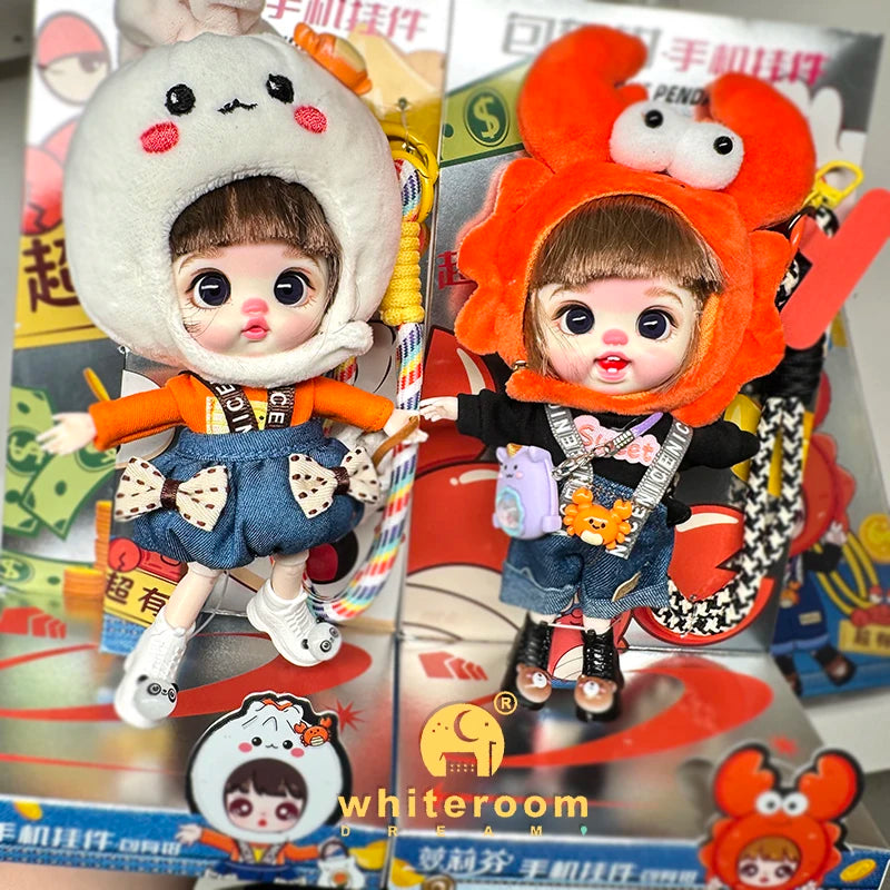 NEW BJD doll clothes New Year Mascot Greetings Holiday Gifts Hanging Mobile phone Accessories Girl Toys DIY  Backpack Decoration
