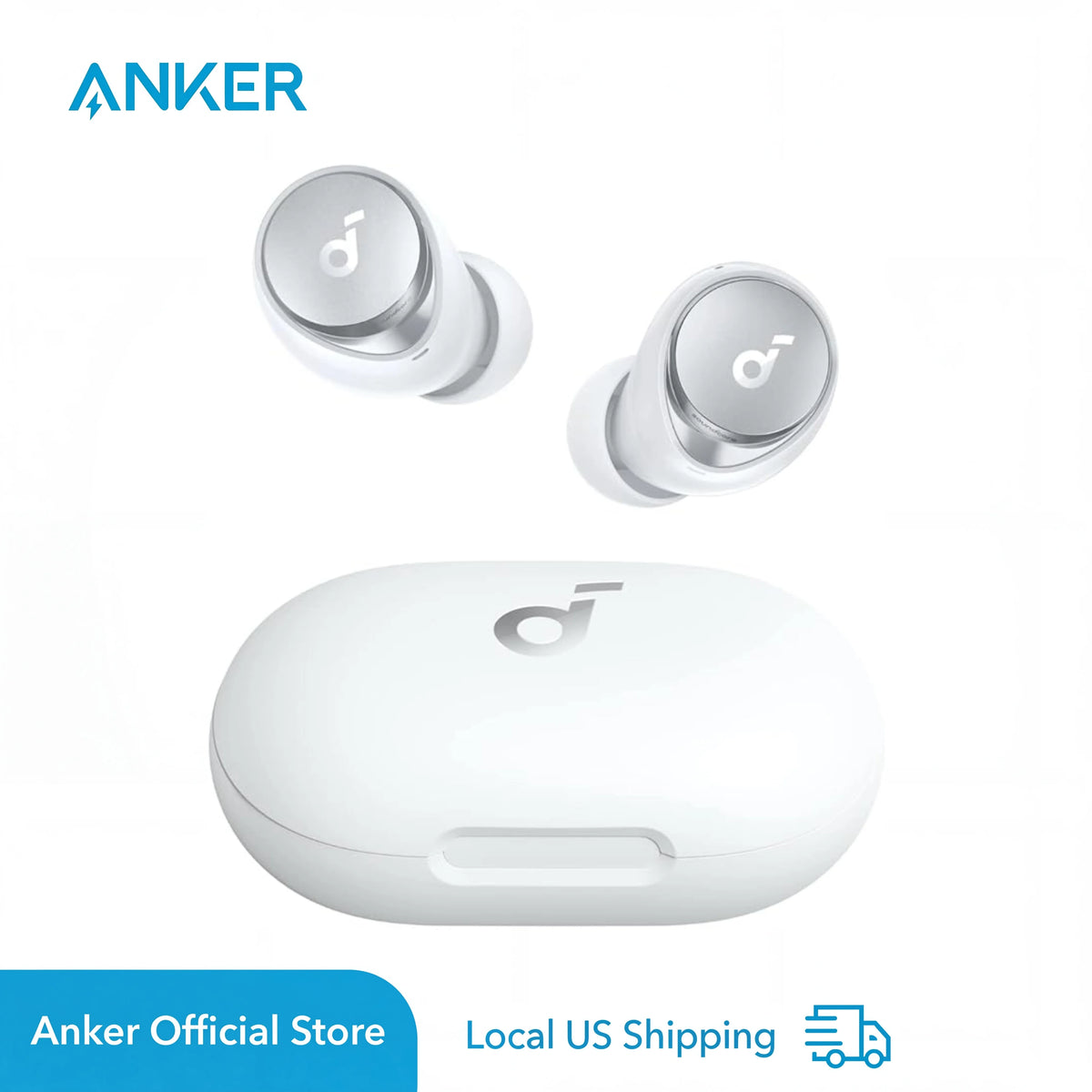 Soundcore by Anker Space A40 ANC Earbuds, Auto-Adjust, 98% Noise Reduction, 50H Playtime, App Control, Wireless C  (Refurbished)