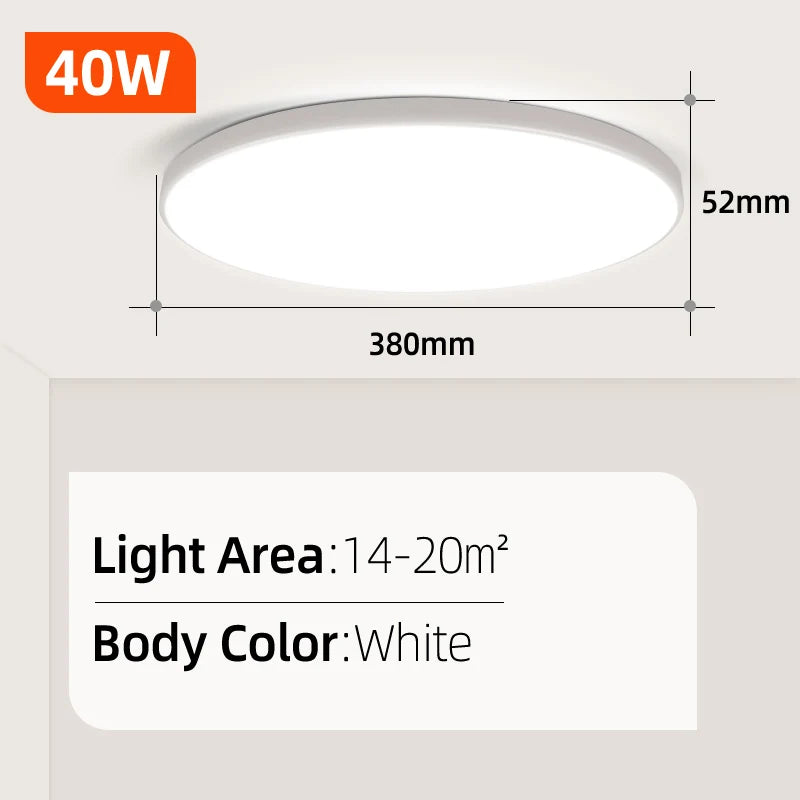 Led Ceiling Lights Round Ceiling Lamp IP44 Waterproof Panel Light for Bedroom Living Bathroom Room Luminair Home Decor Lighting