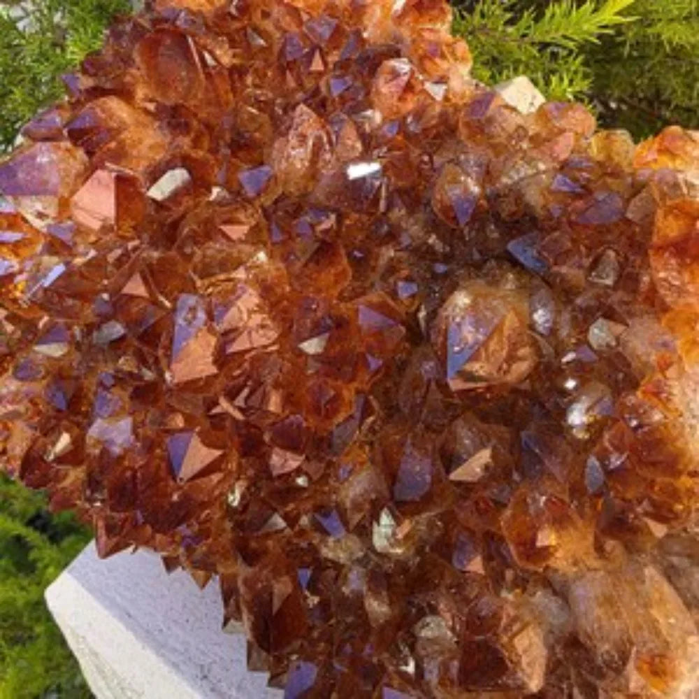 Brazilian Citrine Cluster – Natural Raw Geode, Abundance Crystal Décor. Perfect for jewelry making and home décor projects