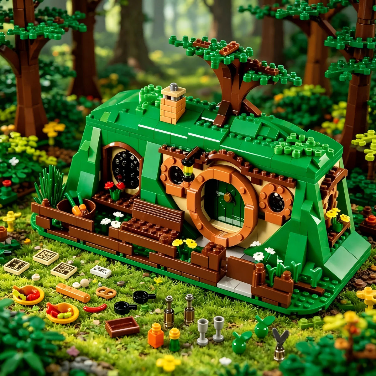 2026 New Model MOC Home Décor Creative Series Treehouse – 659 Pieces – Assembled – Perfect for Holiday Gifts