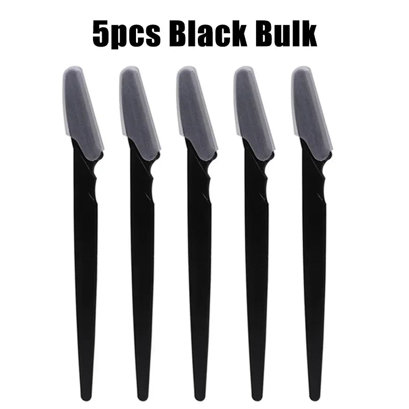 5/10/30/40/66pcs Eyebrow Razors Kit Facial Eye Brow Trimmer Multifunction Facial Hair Removal Tool with Container Safety Beauty