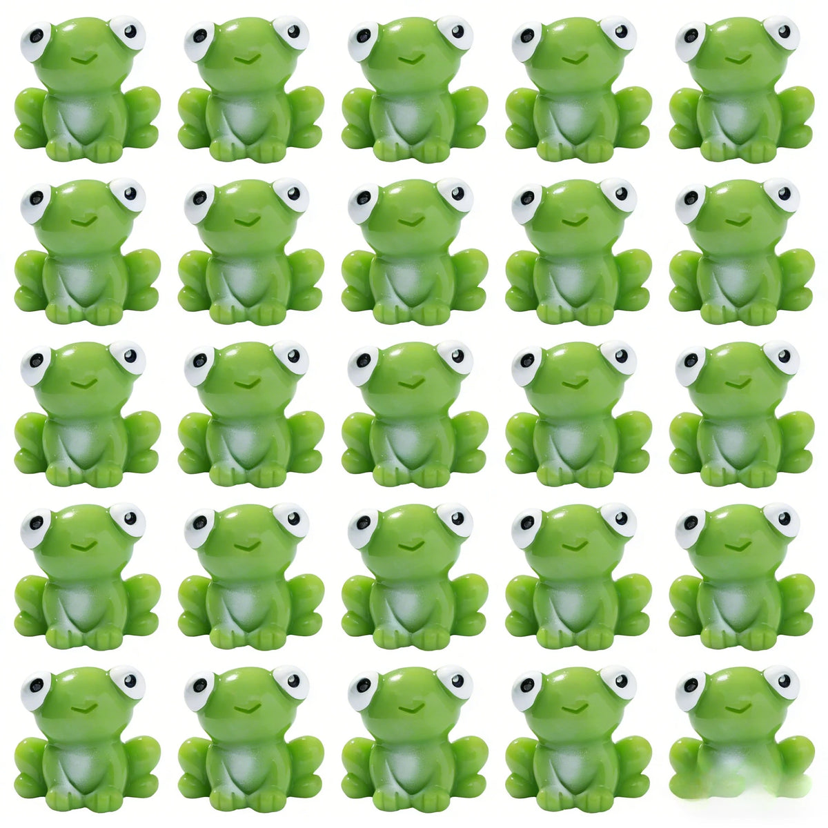 10-100PC Mini Resin Frogs Green Tiny Frogs Figurines Miniature Home Décor Fairy Garden Decor Dollhouse Birthday Party Favor Gift