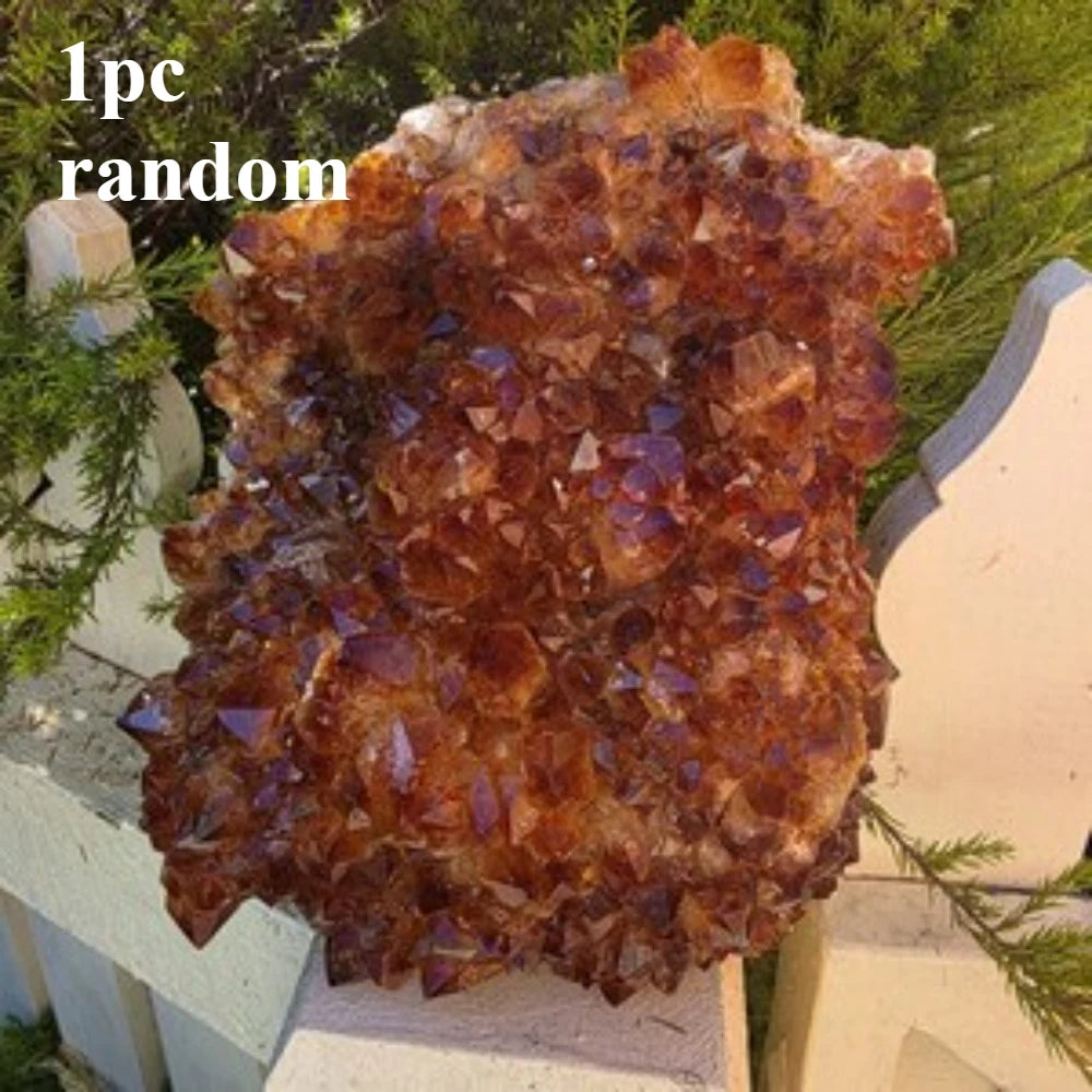 Brazilian Citrine Cluster – Natural Raw Geode, Abundance Crystal Décor. Perfect for jewelry making and home décor projects