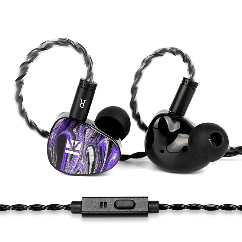 KBEAR KB03 Bone Conduction & DD & BA Hybrid Earphones 3D Printed HIFI Bass Earbuds Metal Monitor Headphones Gaming Headset