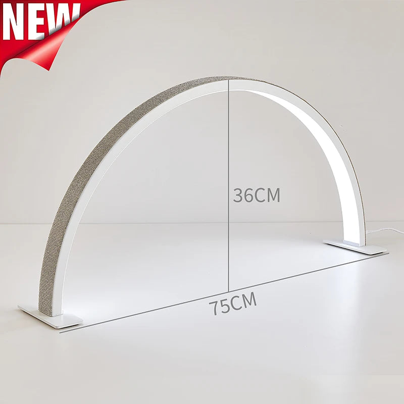 New 48W Half Moon Lamp for Nail Desk Touch Switch Dimmable 3 Color Temperature Manicure Beauty Salon Makeup LED Half Moon Light